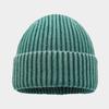 Fashion retro washed core-spun yarn knitted hat women's autumn and winter outdoor warm wool hat ear protection cold hat
