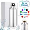 Ultra Lightweight Aluminum Outdoor Bike Water Bottle Leakproof For Cycling Camping Sports Fitness Durable Reusable Drinkware