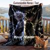 Personalized Flannel Throw Blanket,Hunter × Hunter Custom Printed Name, Cozy Plush Blanket For Home Use