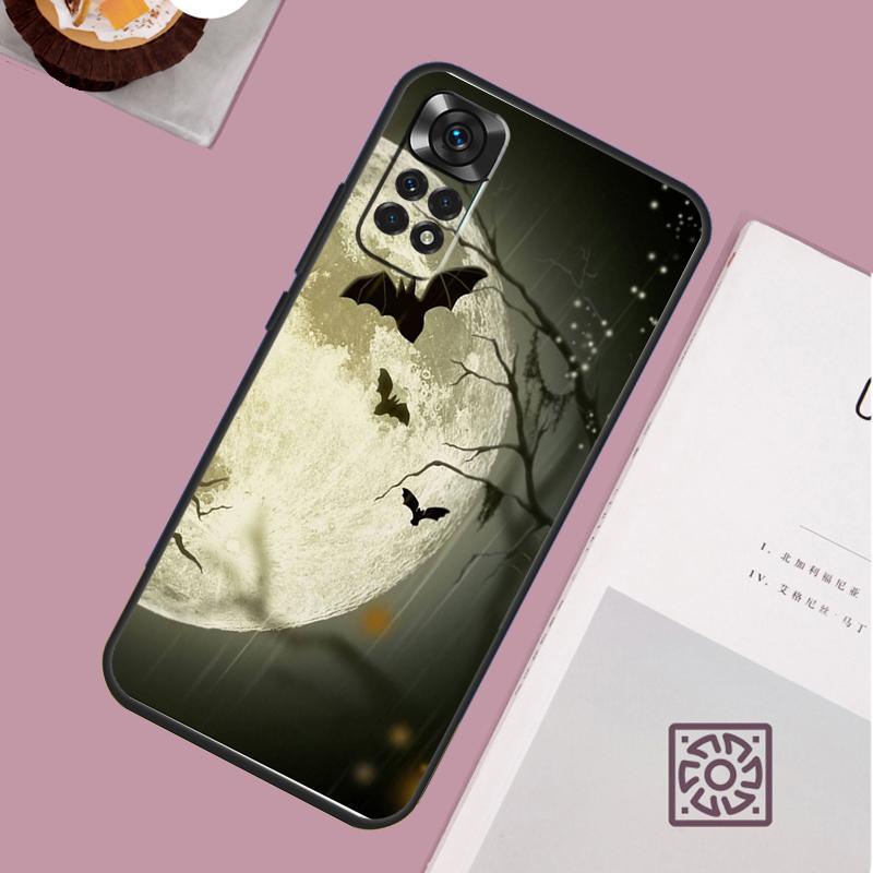 Gothic Horror Fledermäuse Vollmond Handyhülle Für Redmi Note 13 Pro 12 11 10 9 8 Pro 9S 10S 11S 12S 10A 9C 10C 12C 13C Hülle