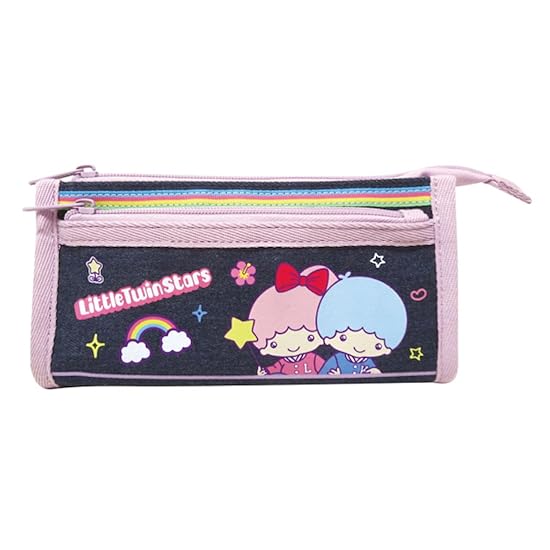 K Company Sanrio Characters (Mune-Kyun Memories) Denim Pouch Little Twin Stars SAM-DP-TS B0F5PLD3LD
