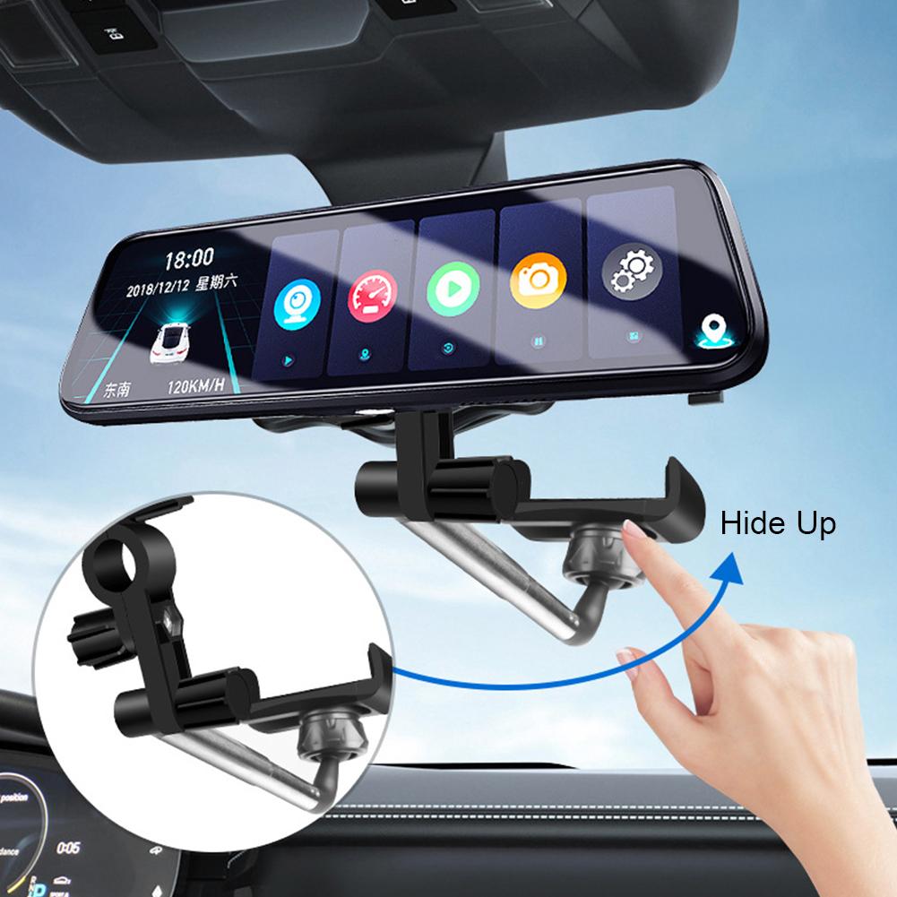 Universal Mobile Phone Bracket Rearview Mirror Auto Phone Support 360 Degree Rotatable for Vehicle Navigation Car Interior Parts