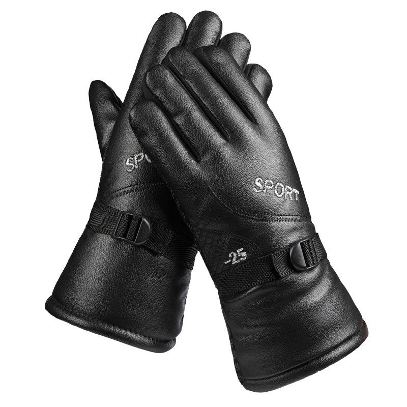 Winter Herren Ski Fahrhandschuhe Verdickt Warm Mode Stall Ski Motorrad Elektrofahrzeug Handschuhe