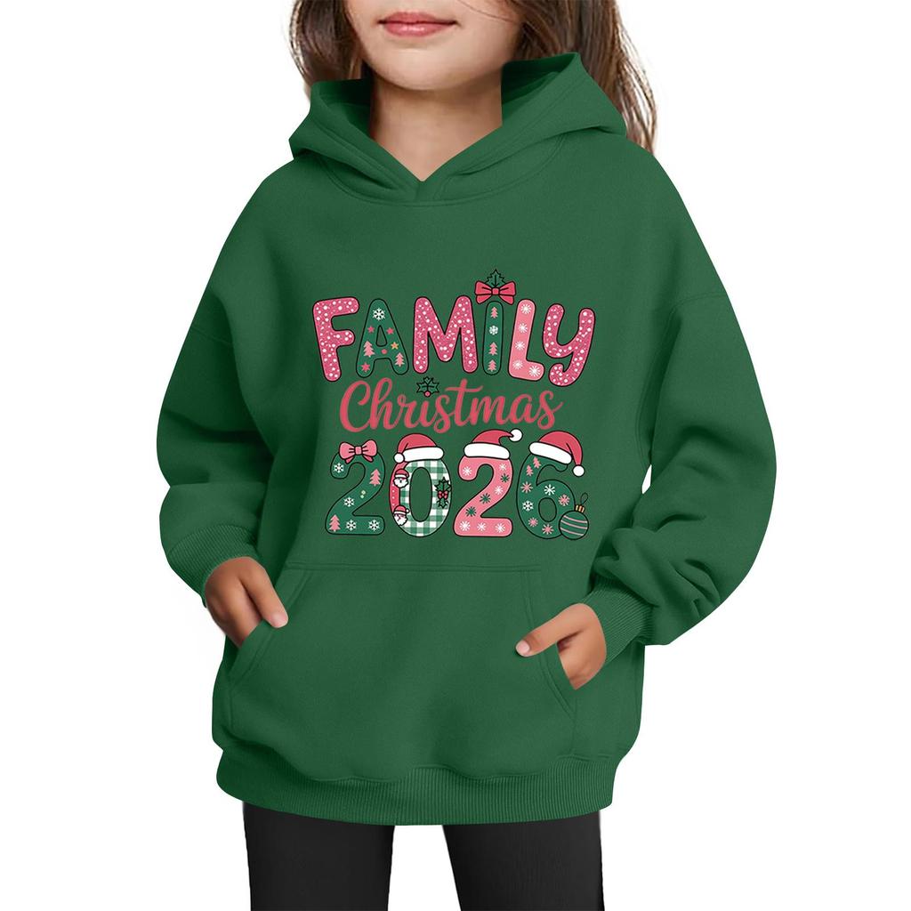 Sweatshirts For Teen Girls Hoodies Long Sleeve Drawstring Pullover Cute Printed Oversized Hoodie Christmas