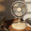 Mini Tragbarer Ventilator Kompakter Taschenventilator Handventilator Persönlicher Schreibtischventilator USB 2 Geschwindigkeiten für Auto Schule Reisen Camping Kinder Frauen Männer