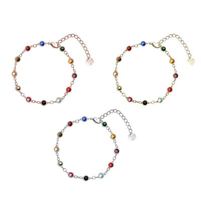 Fashionable and Versatile Colorful Bracelet Trendy Hand Chain Accessory Individualized Bangles Bracelet Ornament Jewelry