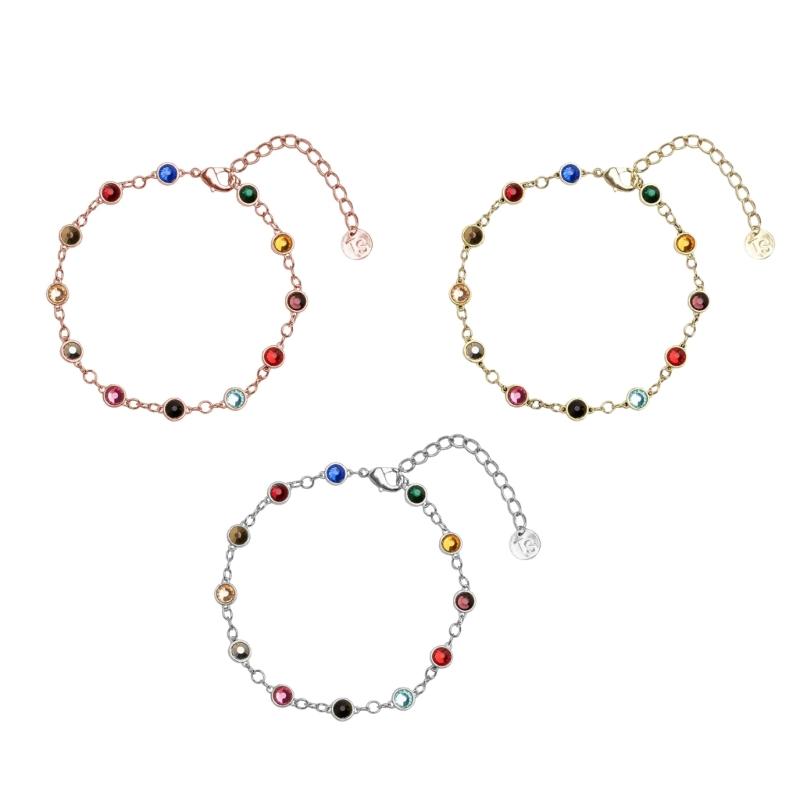 Versatile Wristband with Sparkling Stones Trendy Bangle Bracelet Accessory Charm