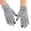 Winter Touch Screen Gloves Women Men Warm Stretch Knit Mittens Imitation Full Finger Guantes Female Crochet Thicken