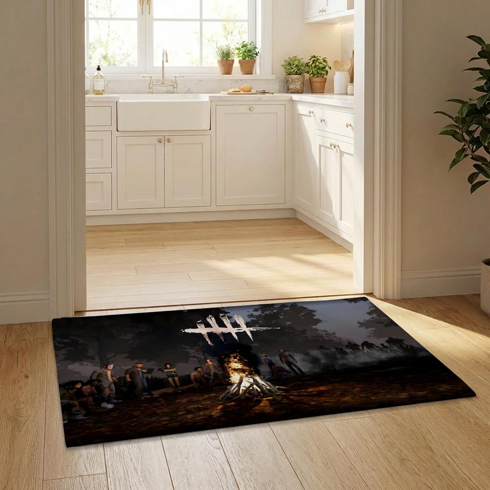 Anime D-Dead by D-Daylight Floor Mat Flannel Door Mat Non-Slip Bedroom Living Room Home Decor
