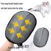 Two-Way Static Hair Removal Glove for Cats & Dogs - Pet Hair Cleaner with Bristle Scraper