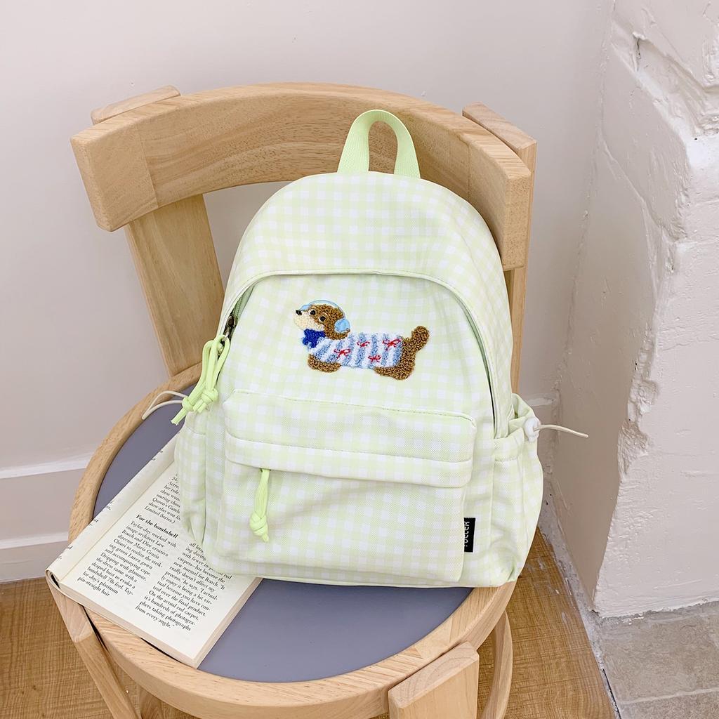 Schultasche Schultasche Mädchen Nische Japanisch Ins Karomuster Niedlicher Rucksack Klein Frisch Mittelschule College-Student Vielseitiger Rucksack