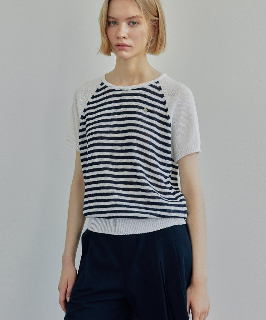 IHR High-Rise Linen Shorts / Navy