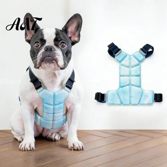 Outdoor Dog Cooling Accessories Vest, Breathable Coat with Gel Ice Packs, Pet Overheating Prevention Gear Summer Jacket for Large Medium
