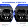 ZHM3   Car Steering Wheel Handle Cover Anti-skid Steering Wheel For Mercedes Benz C180 C300 W124 W176 W177 C200 C260 GLC CLE CLA AMG