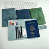 Customizable Multi-Color PU Leather Passport Holder Set