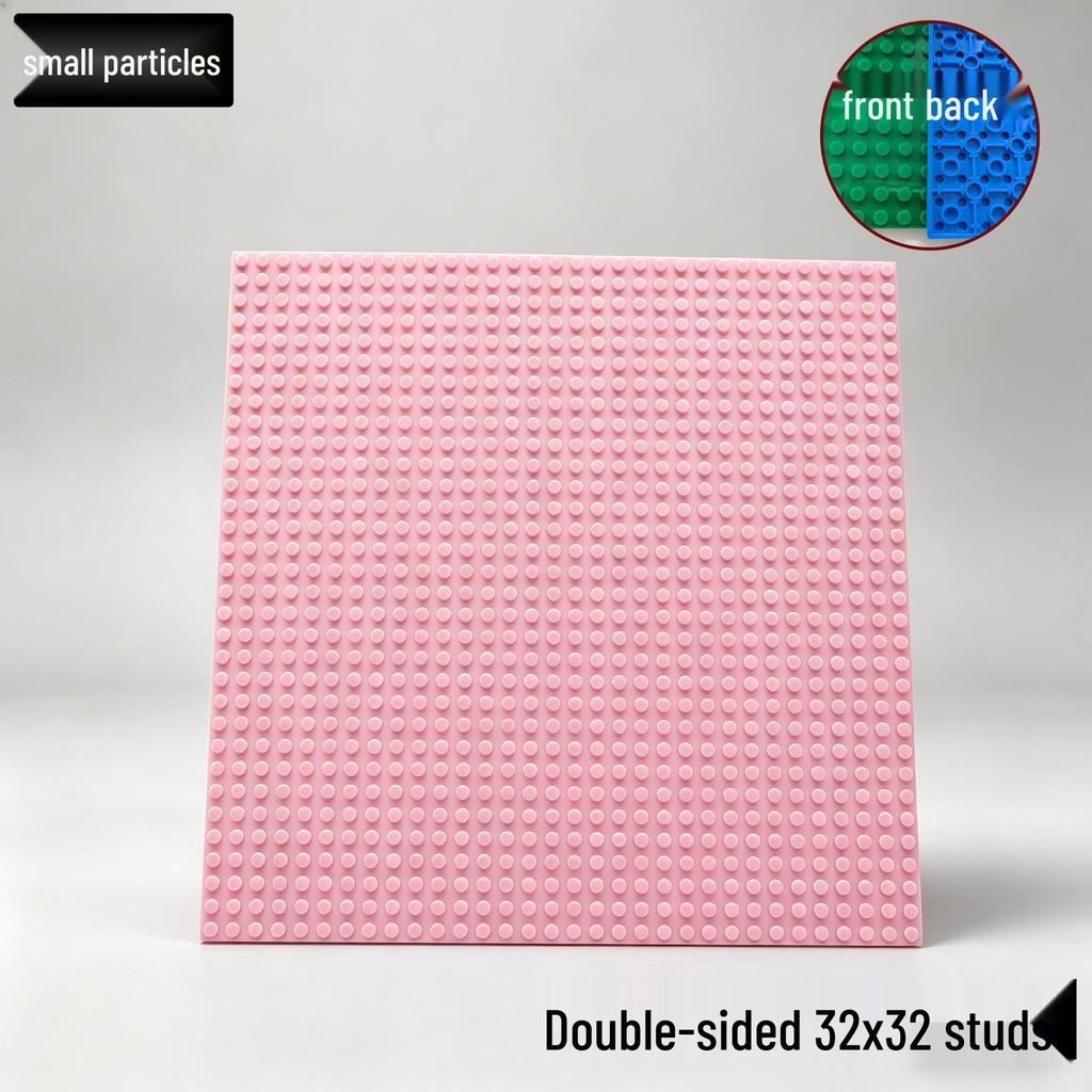 Double-Sided 32x32 Stud Baseplate Compatible with LEGO Building Sets