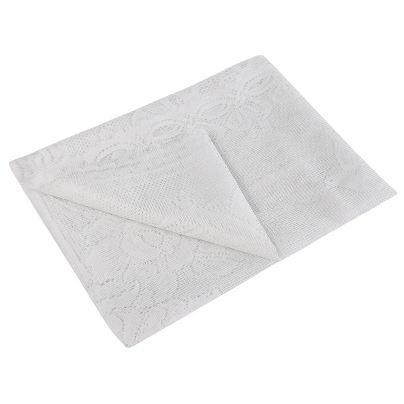 Europe and The United States Lace C-type Lace Kitchen Curtain White Small Door Curtain