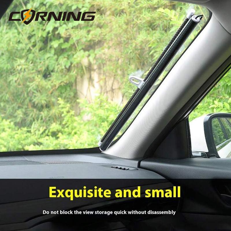 Car Retractable Front Windshield Sun Shade Visor Window Folding Block Cover Summer Protection Heat Insulation SunShade Curtain