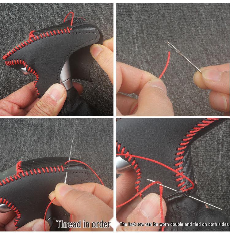 Cross-Border Genuine Leather Gear Shift Boot & Knob for Dodge Challenger, Charger & Durango