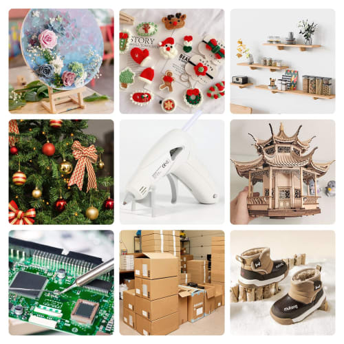 HANSILK Glue Gun, Fast Preheating, Cordless, Rechargeable, Includes 20 Glue Sticks, USB Rechargeable, Type-C Charging, 2200mAh, Compact, Lightweight,