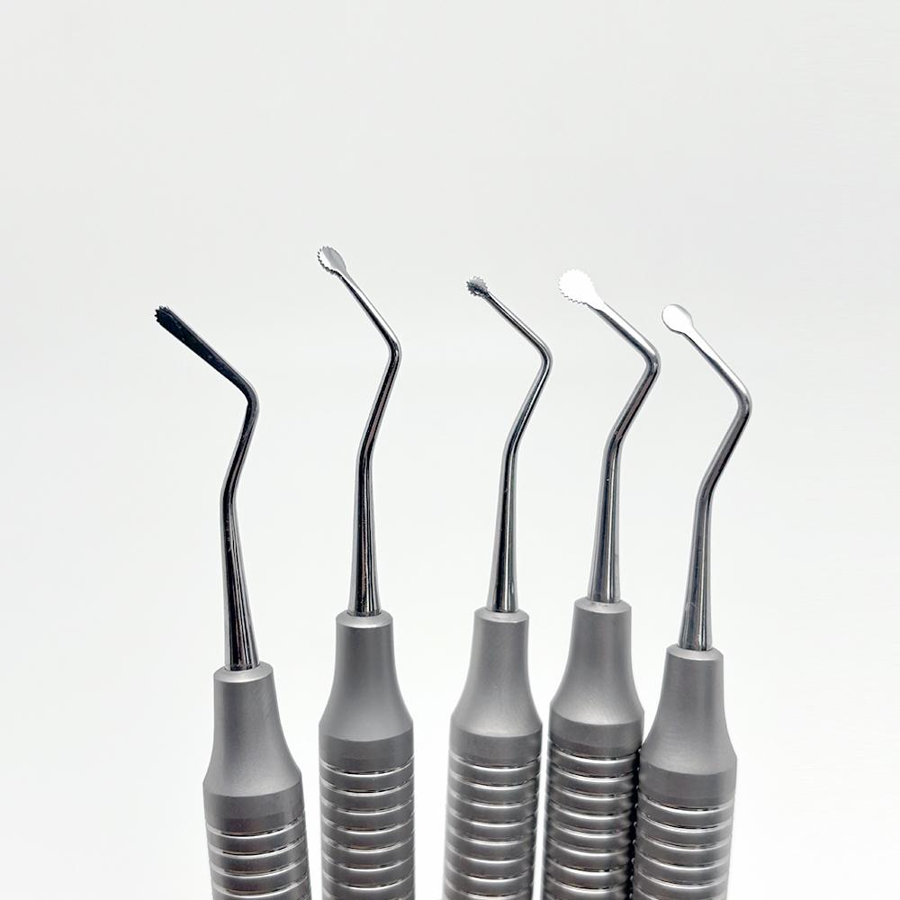 5 Stück Dental Zahnfleischretraktionsfaden-Packer Gezahnter Separator Picker Platzierungsinstrument Zahnarztwerkzeuge