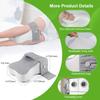 Long 14”Knee Pillow for Side Sleeper Fully Support Thighs and Knees for Required Knee Separation- Leg Pillow - Large, Gray