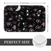 Colorful Cat Silhouettes Cartoon Black Cats Non-slip Doormat Floor Mat Carpet Rug for Kitchen Entrance Home Bedroom Footpad Mats