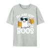 I Im Just Here For The Boos Funny Halloween Ghost Personalized Autumn Pure Cotton Tops & Tees Crazy T Shirts