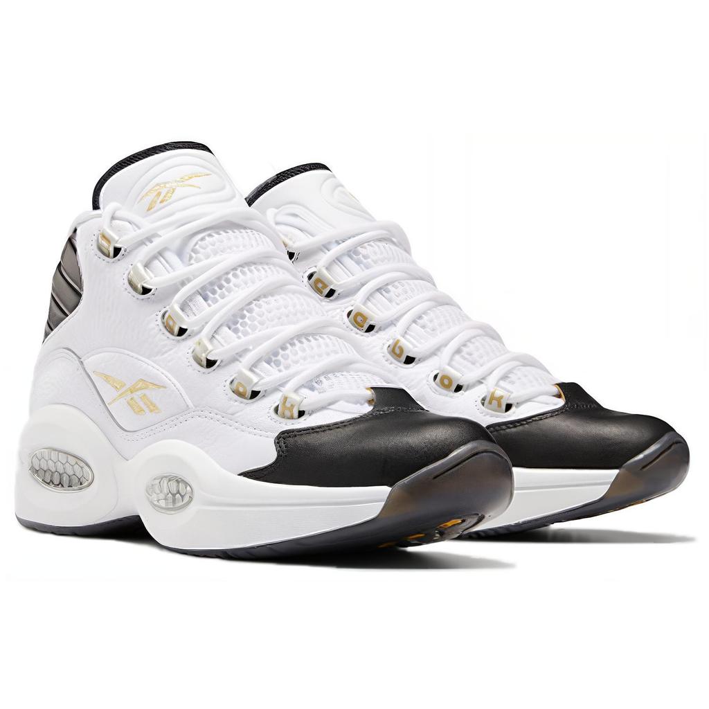 New Reebok Question Mid Black Toe EF7599