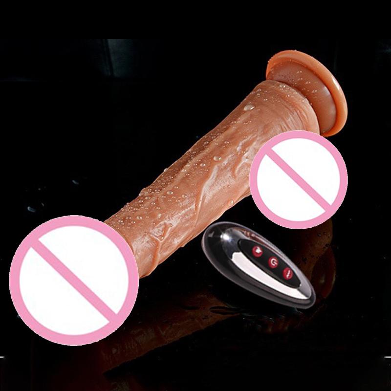Thrusting Dildo Vibrator Sex Toys Realistic Dildos For G Spot Anal Stimulation Remote Control Penis Adult Toy For Women Couple