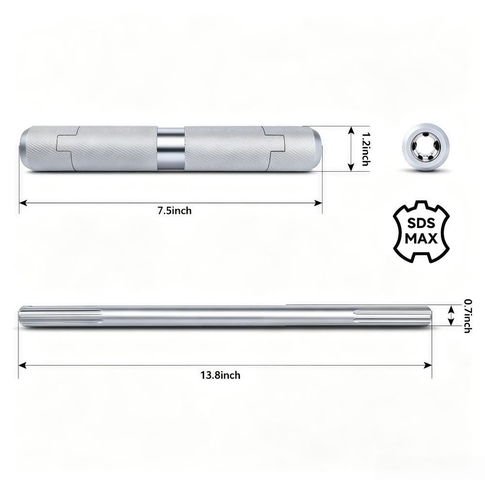 SDS Max Round Shank Adapter Impact Resistance Drill Bit Converter  Hammer‑drill Bit Connection