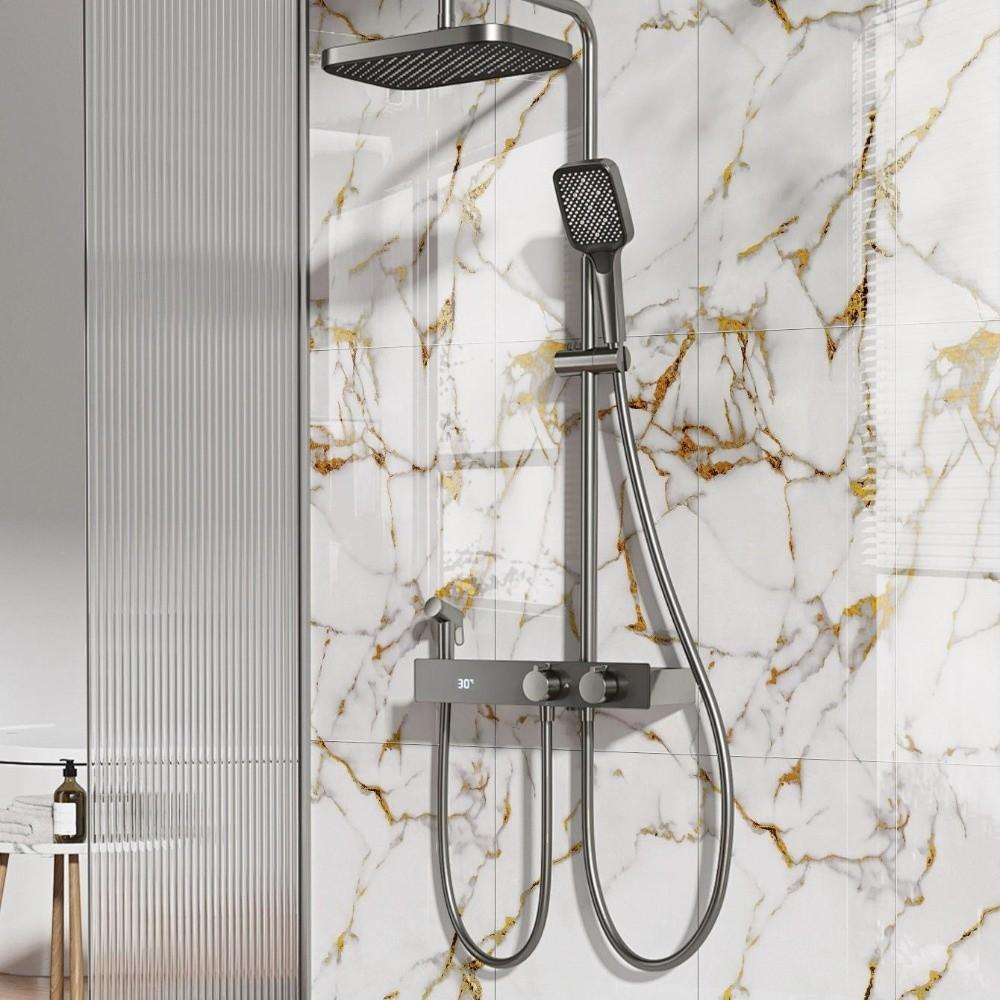 10pcs Imitation Marble 3D Foam Wall Sticker Self Adhesive Renovation Tile Sticker  Room Decor