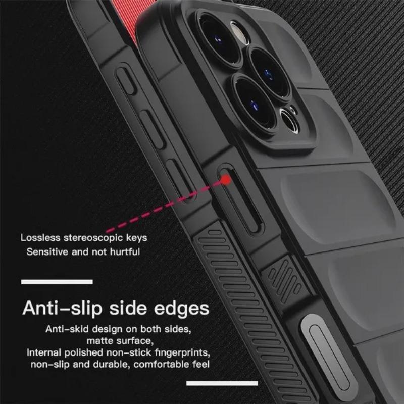 Shockproof Matte Armor Case For Apple iphone 16 15 14 13 12 11 17 Pro Max Plus Air Skidproof Non-slip Silicone Protective Cover