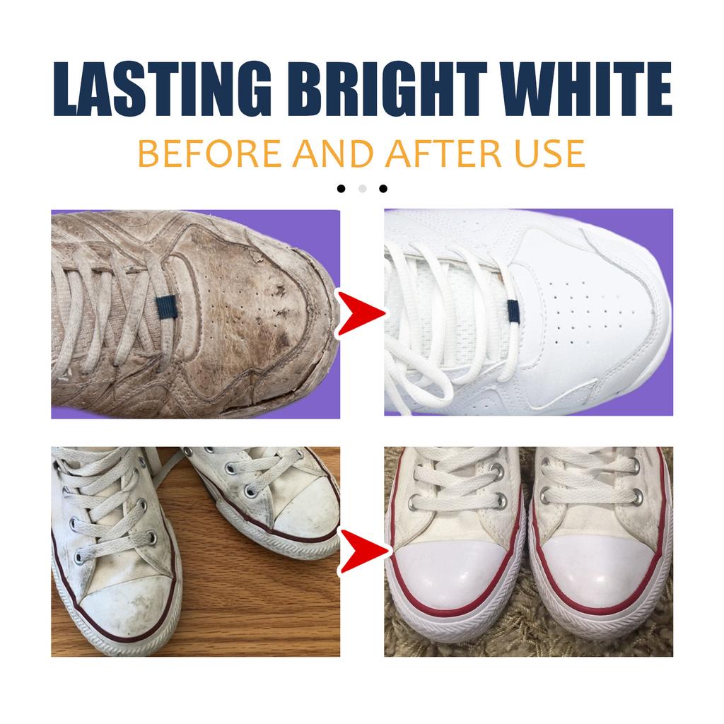 EELHOE Shoes Brightening Cleaner, Multifunctional Shoes and Boots Stain Removal Yellow Brightening Portable Cleaner