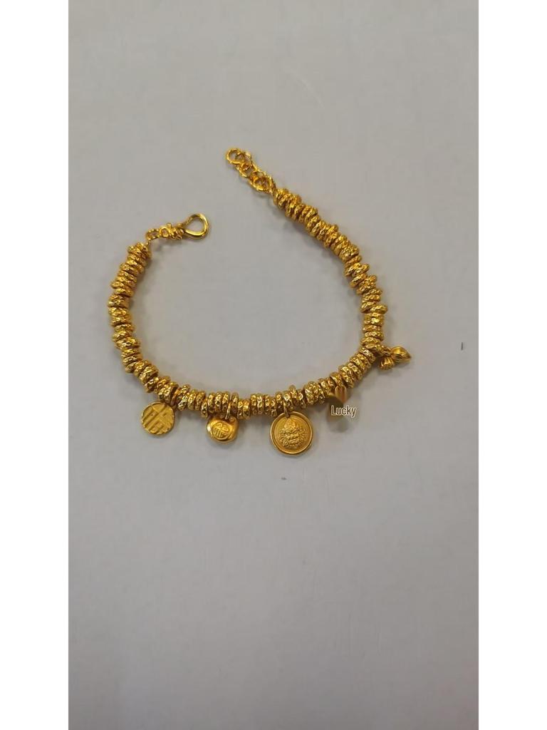 Yellow Wealth God Light Luxury Bracelet: Gold-Plated Beast Woven Rope for Fortune. Perfect Gift for Girlfriend's Birthday.