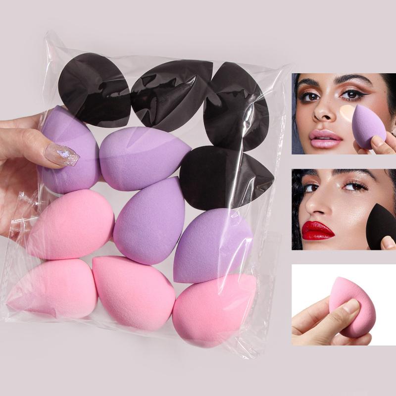 12 pcs Professional Makeup Sponge Set Latex Free Foundation Puff 3D Hydrophilic Beauty Blender for Flawless Finish