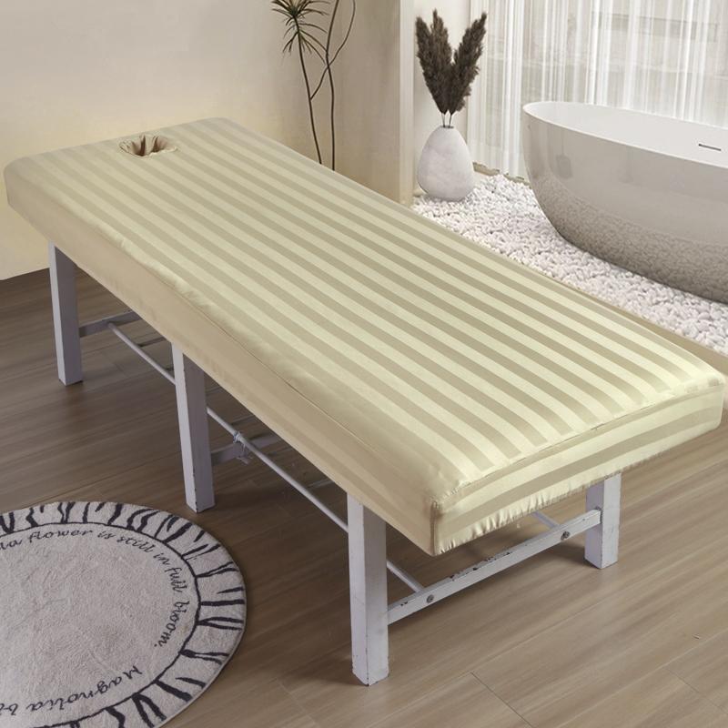 Solid Color Massage Beauty Bedsheet Salon Sheets Spa Bed Covers Hospital with Hole Lightweight Spa Treatment Couch Tablecloth