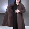 2024 Autumn/Winter Plus Size Elegant Light Luxury Woolen Coat for Middle-Aged Women