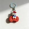 Sanrio 4Cm Keychain Figure Hello Kitty Cat Elves Anime Doll Kawaii Hamburger Toy Decoration Christmas Gifts For Girl Children