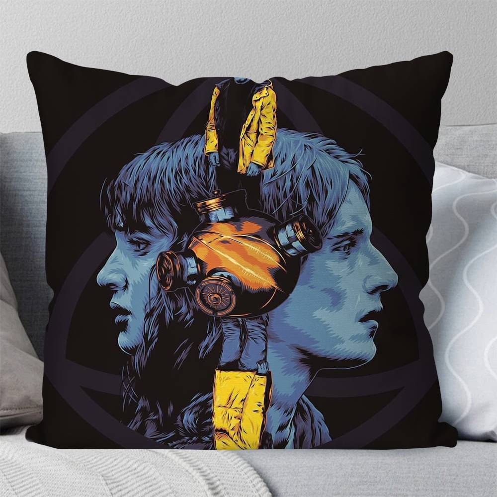Science Fiction Suspense DDark Pillow Case Fashion Square Pillowcase Bedroom Sofa Room Ins Decoration Leisure