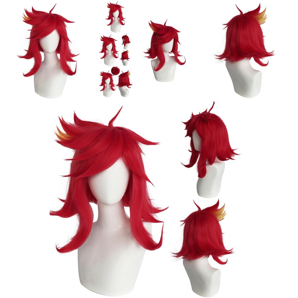 Hazbin Hotel Niffty Cosplay Wig With Layered Topper For Costume Parties And Role Play