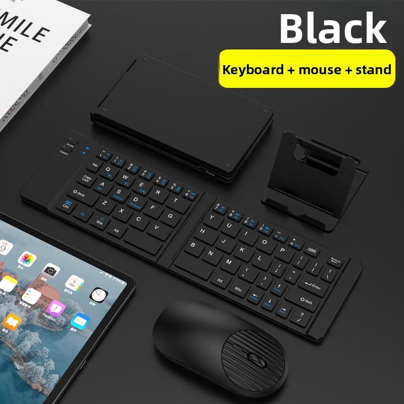 Bluetooth Keyboard Triple Folding Keyboard Is Suitable for iPad, Business Office Mini Mobile Phone Tablet Keyboard, Suitable for All Systems