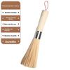 1/3Pcs Natural Bamboo Pot Brush Wok Scrubber Long Handle Heavy Duty For Cast Iron Cookware Kitchen Use