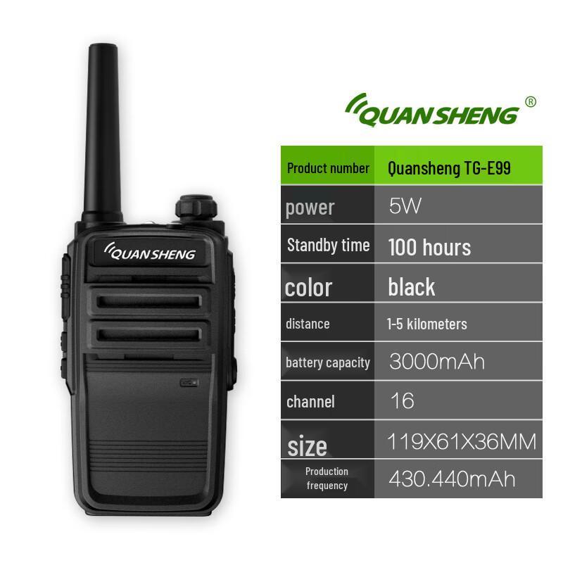 Quansheng TG-E99 High-Power Walkie-Talkie (CN version)