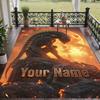 Custom Text Alien Xenomorph Pattern Floor Rug Soft Indoor Carpet Mat Living Room Bedroom