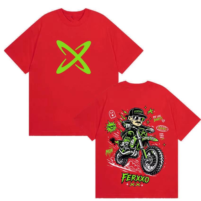 2026 Album T-Shirt Printed with Feid Vs Ferxxo Falxo, Unisex High-Quality Casual Loose Crew Neck Short Sleeve Cotton Outfit for Summer T-Shirt