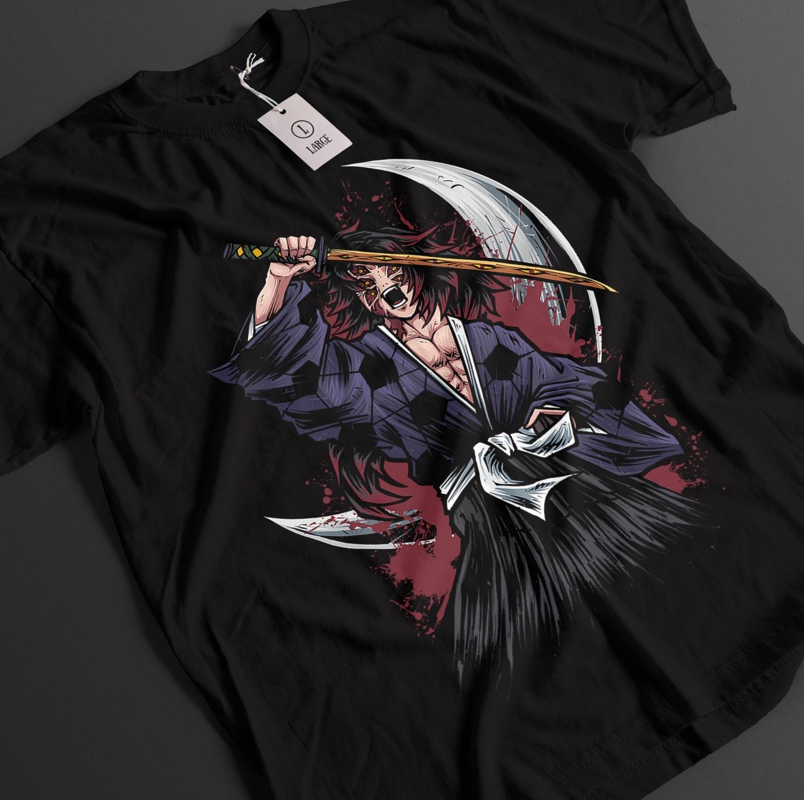 

Demon Slayer Shirt Kokushibo Upper Moon 1 T-Shirt Mens Womens Tees Top Tanjiro KNY Anime Muzan Tee 3XL