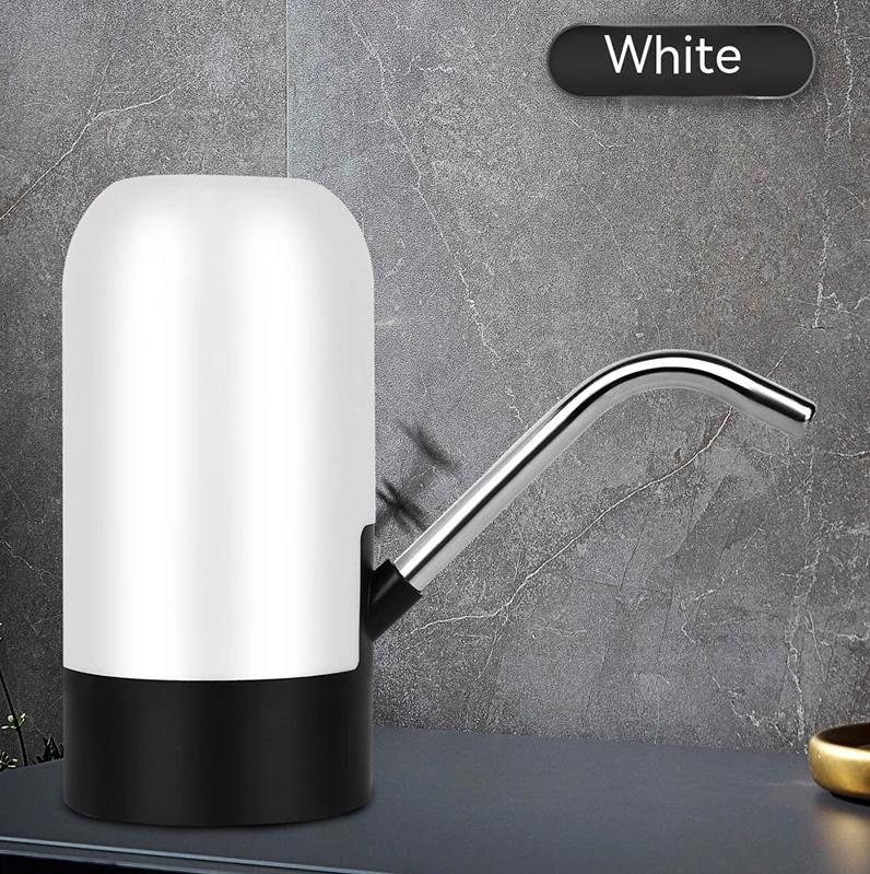 Portable Drinking Water Bottle Pump USB Rechargeable Water Pump One Click Switch Drink Pump Dispenser Office Kitchen Camp Tools