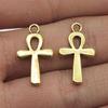 10Pcs/pack Lightweight Faith Symbol Pendant Alloy Necklace Earrings Jewelry Crucifix Pendant Charm For Daily Outfits