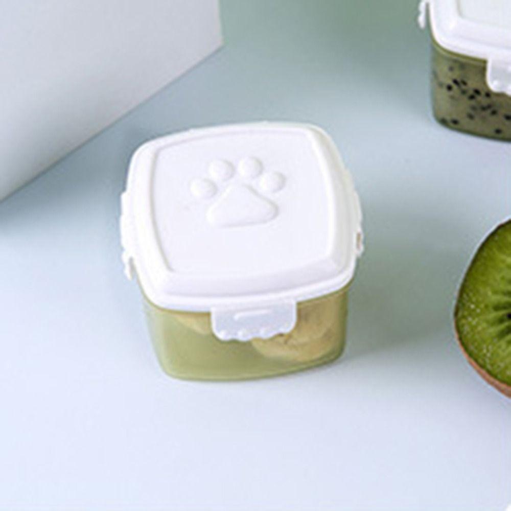 Round/square Sauce Container Plastic Crisper Box Portable Sauce Box  Mayonnaise